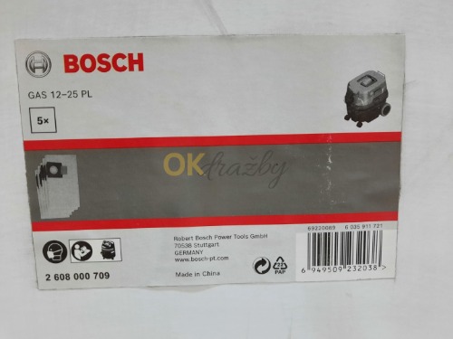 Auction Bosch Sáčky filtrační fleecové k vysavači GAS 12-25 PL (5 ks) image
