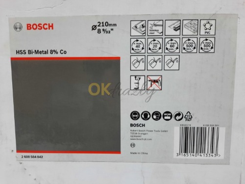Auction Bosch Děrovka HSS-bimetal pro standardní adaptér - 210 mm, 8 9/32" image