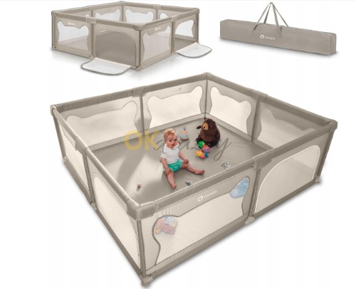 Auction Dětská ohrádka / postýlka VELKÉ HŘIŠTĚ 207×187 cm Lionelo Willow XL image