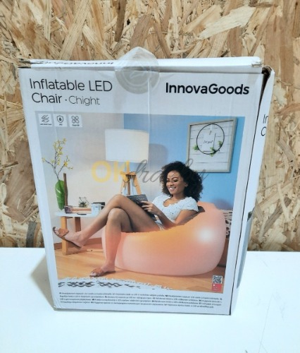 Auction InnovaGoods Nafukovací křeslo s LED osvětlením a dálkovým ovládáním image
