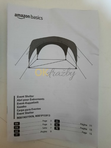 Auction Párty stan 3.65 m x 3.65 m viz foto image