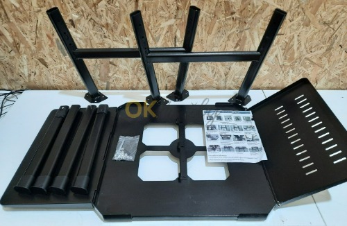 Auction Stojan na venkovní gril s dvojitým bočním stolkem a háčky image