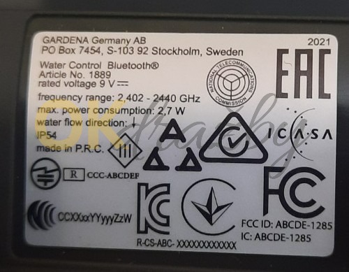 Auction Gardena Řízení zavlažování Bluetooth (1889-29) image