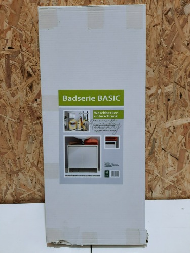 Auction Skříňka pod umyvadlo Basic, bílá, 60 × 28 × 55 cm image