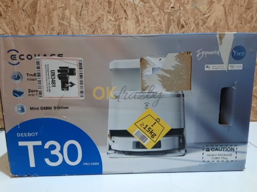 Auction Robotický vysavač Ecovacs Deebot T30 Pro Omni, bílý image