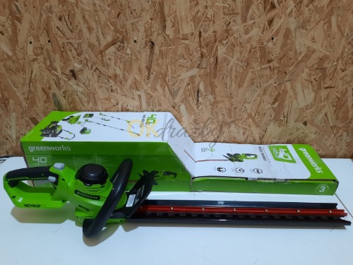 Auction Nůžky na živý plot Greenworks G40HT61 2200907 61 cm bez 40V baterie image