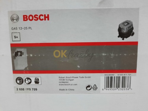 Auction Bosch Sáčky filtrační fleecové k vysavači GAS 12-25 PL (5 ks) image