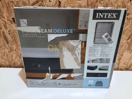 Auction Intex Nafukovací postel Dura-Beam Deluxe Comfort Plush 152x203x46 cm image