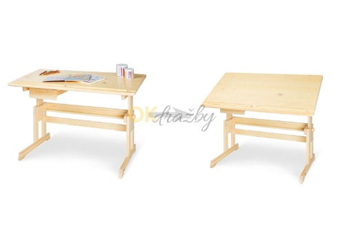 Auction Dětský psací stůl Pinolino 'Lena', bezbarvý lak image