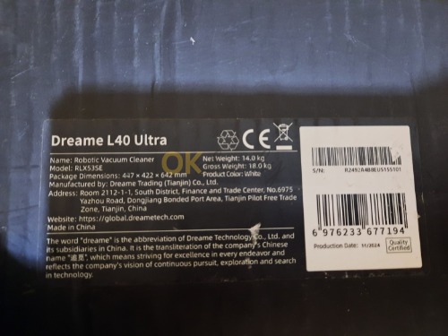 Auction Robotický vysavač Dreame L40 Ultra image