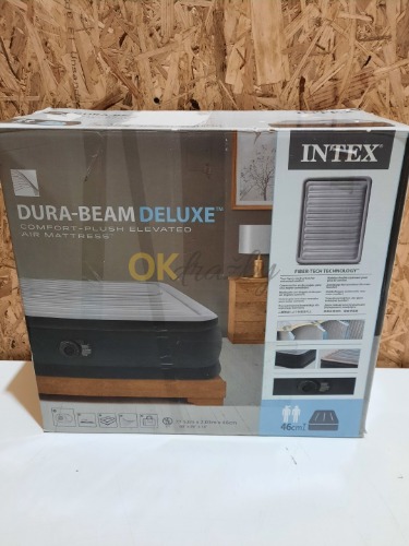 Auction Intex Nafukovací postel Dura-Beam Deluxe Comfort Plush 152x203x46 cm image