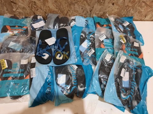 Auction 26 párů pantoflí / žabek viz foto image