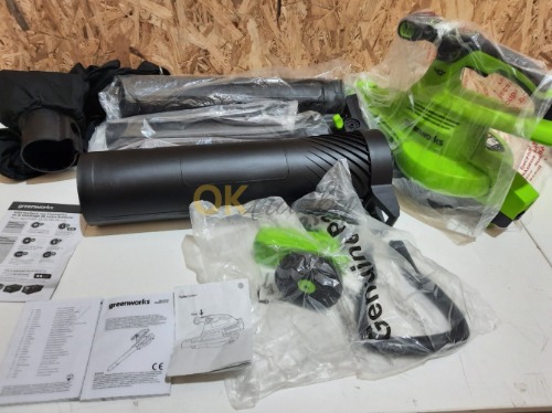 Auction Akumulátorový vysavač na listí Greenworks 40V image