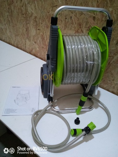 Auction Amazon Basics Zahradní hadice s bubnem 30 m, zelená/šedá image