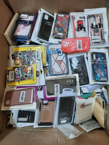 Auction Mix různých obalů a skel na telefony (většinou Samsung) – 250 kusů image
