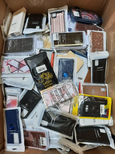 Auction Mix různých obalů a skel na telefony (většinou Samsung) – 250 kusů image