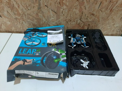 Auction (NET) Hračka 2v1: kvadrokoptéra a skládací motocykl s transformací image