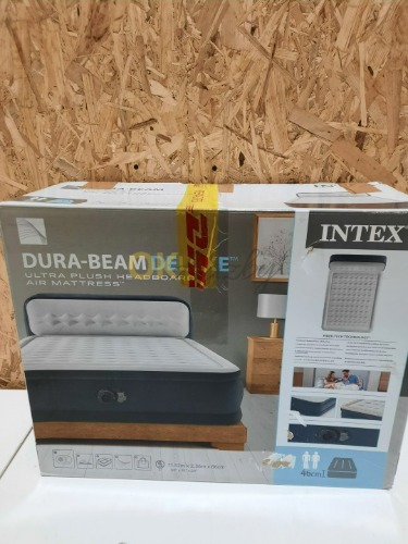 Auction Intex Nafukovací postel Ultra Plush Headboard 1,52 cm x 2,36 m x 86 cm. image