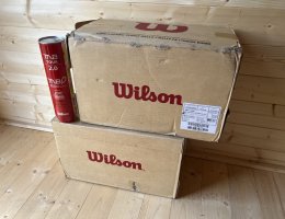 Auction Nové tenisové míčky Wilson - 2 krabice, 36 plechovek po 4ks, UVP 12 500,- image