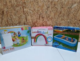 Auction 3 kusy - BESTWAY 54009 Nafukovací bazén 305 x 183 x 56 cm - Intex 57154 Hrací centrum My Garden 290 x 180 x 104 cm - Intex Rozpr image