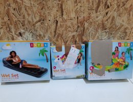 Auction 3 kusy - Lehátko nafukovací šedé, Intex 58723 - Intex 57166 Hrací centrum s dinosaury 191 x 152 x 58 cm - Intex 57113 Bazén Jedn image