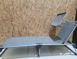 Auction Skládací lehátko SONGMICS Lounger, šedá image