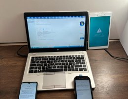 Auction Notebook HP EliteBook 2.1GHz i7/8GB, mobilní televon CAT, REDMI(google účty) tablet Samsung image